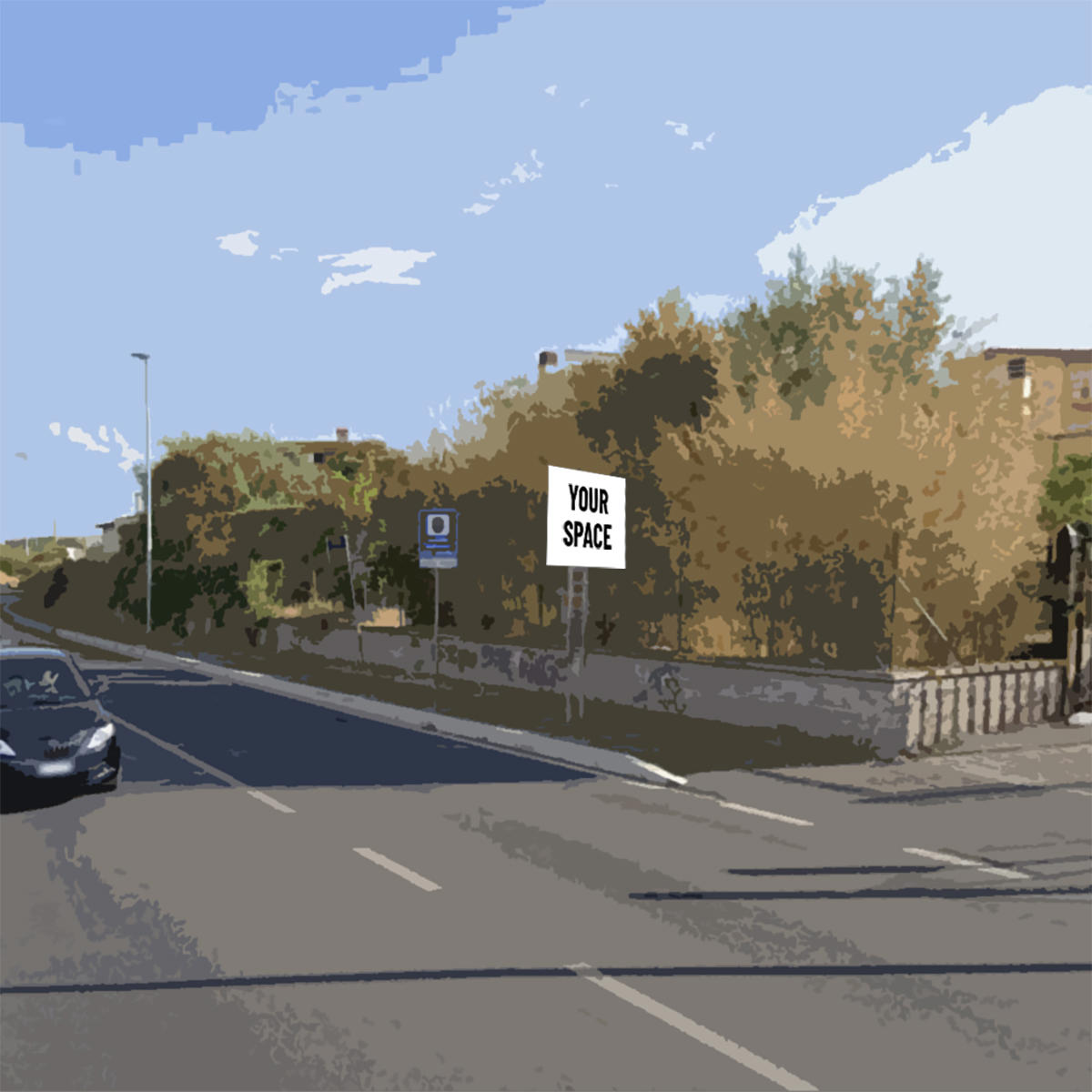 SPAZIO PUBBLICITARIO 250 x 180 Viale Roma (GUIDONIA MONTECELIO) Dal 19/10/2026 al 01/11/2026 14 giorni
